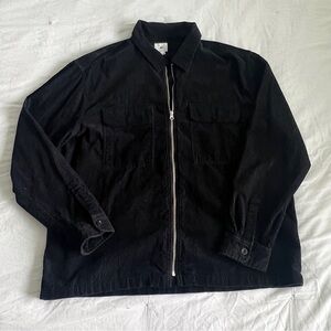 H&M Men’s Black Corduroy Shirt Jacket